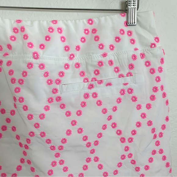 Lilly Pulitzer Luxletic Monica Skort Prosecco Pink Eyelet Size 12 UPF50 - Picture 12 of 14